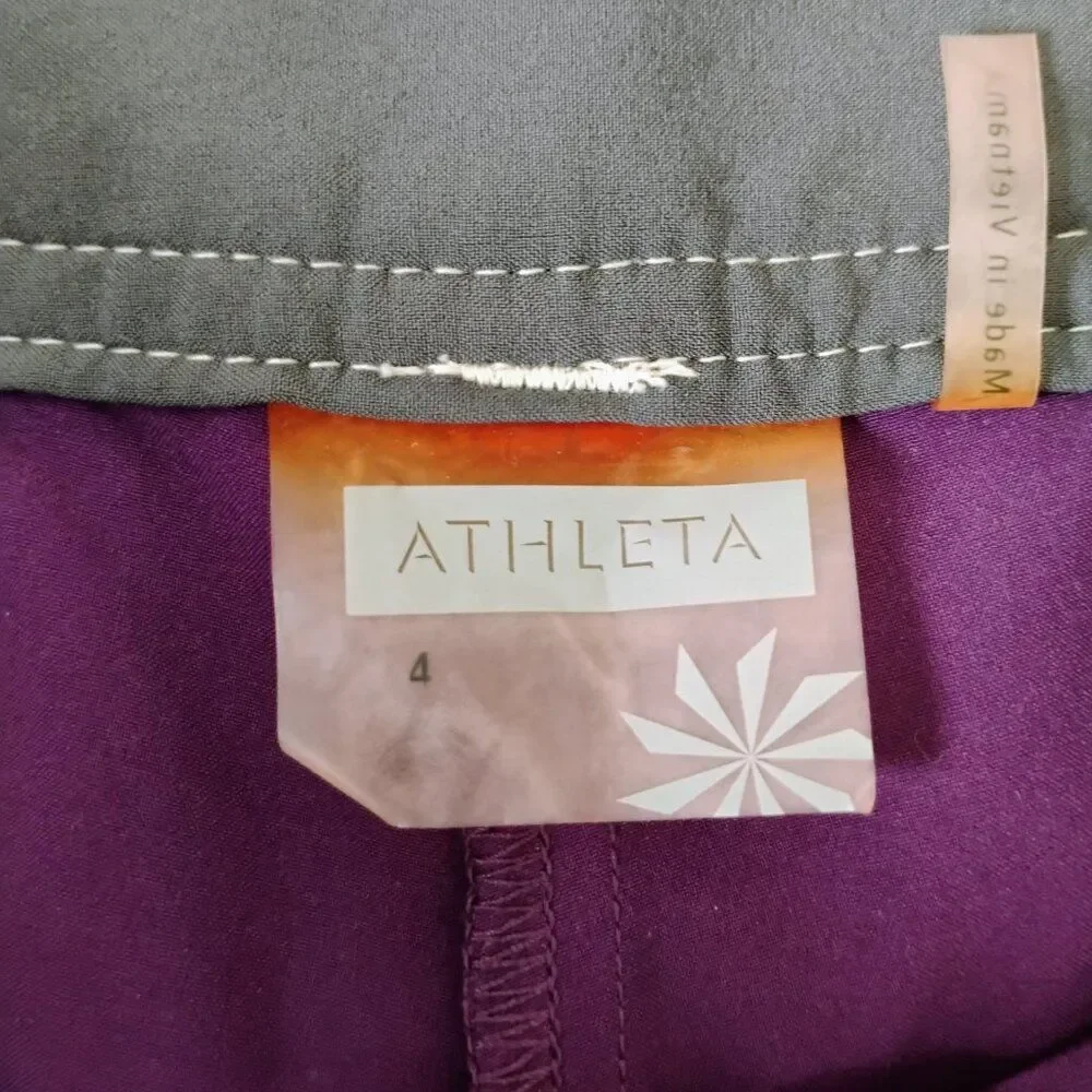 Athleta Purple A-Line Mini Skirt Size 4
